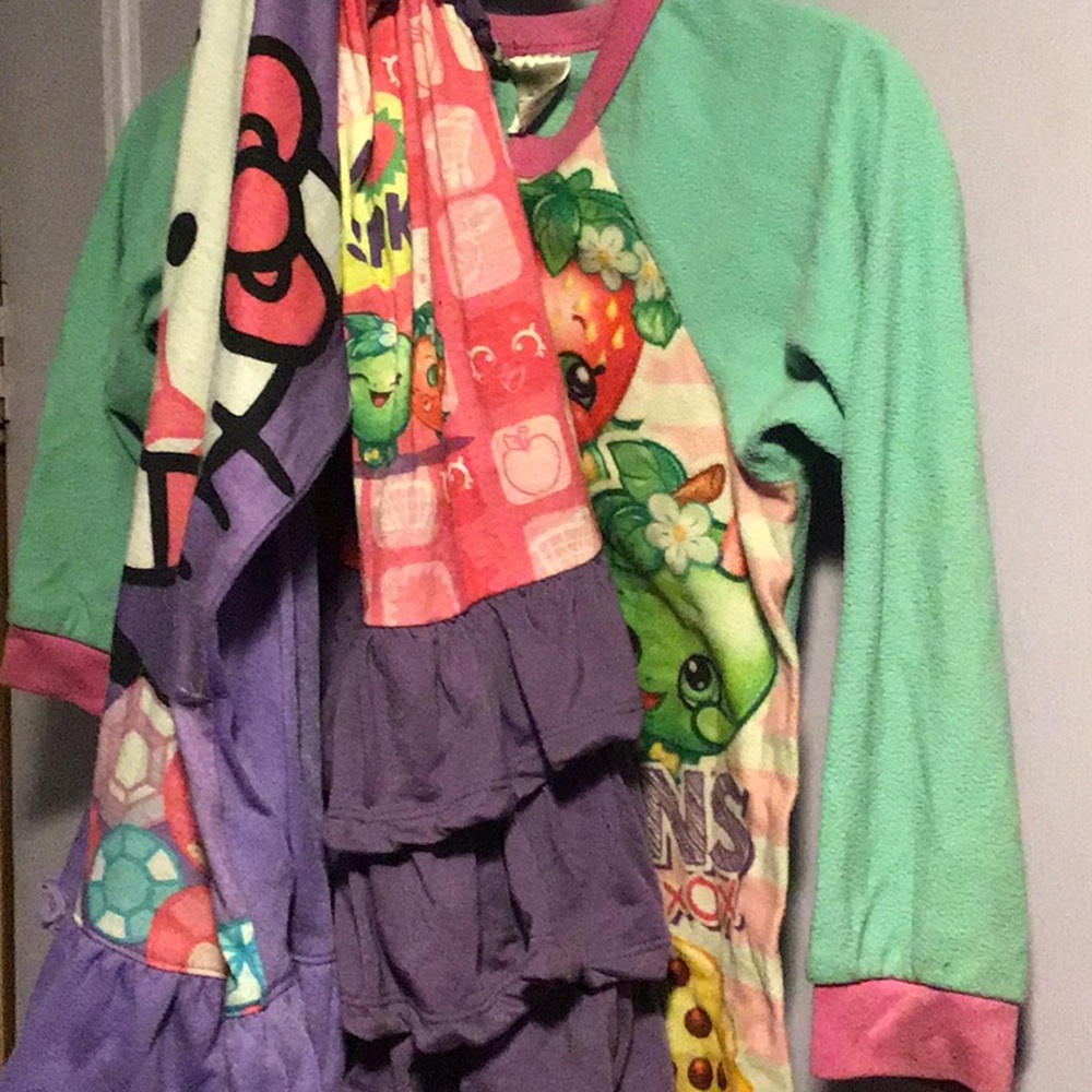 Shopping and Hello Kitty Pj Lot